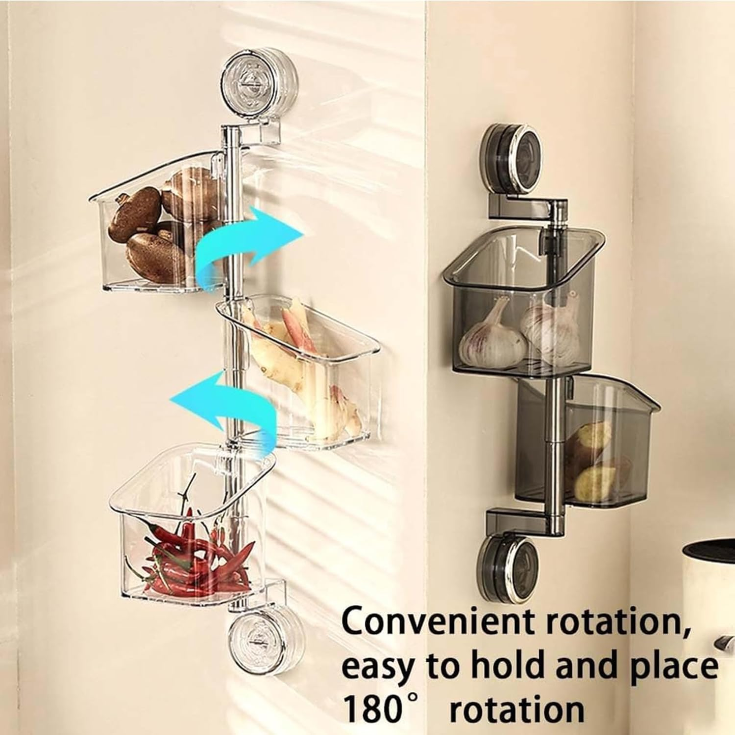 Suction Cup Rotating Organiser