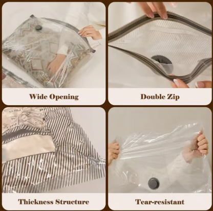 Cordless Travel Vacuum Storage Compression Bag