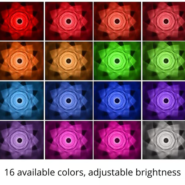 16 Colors Rose Rays Crystal Diamond Table Lamp