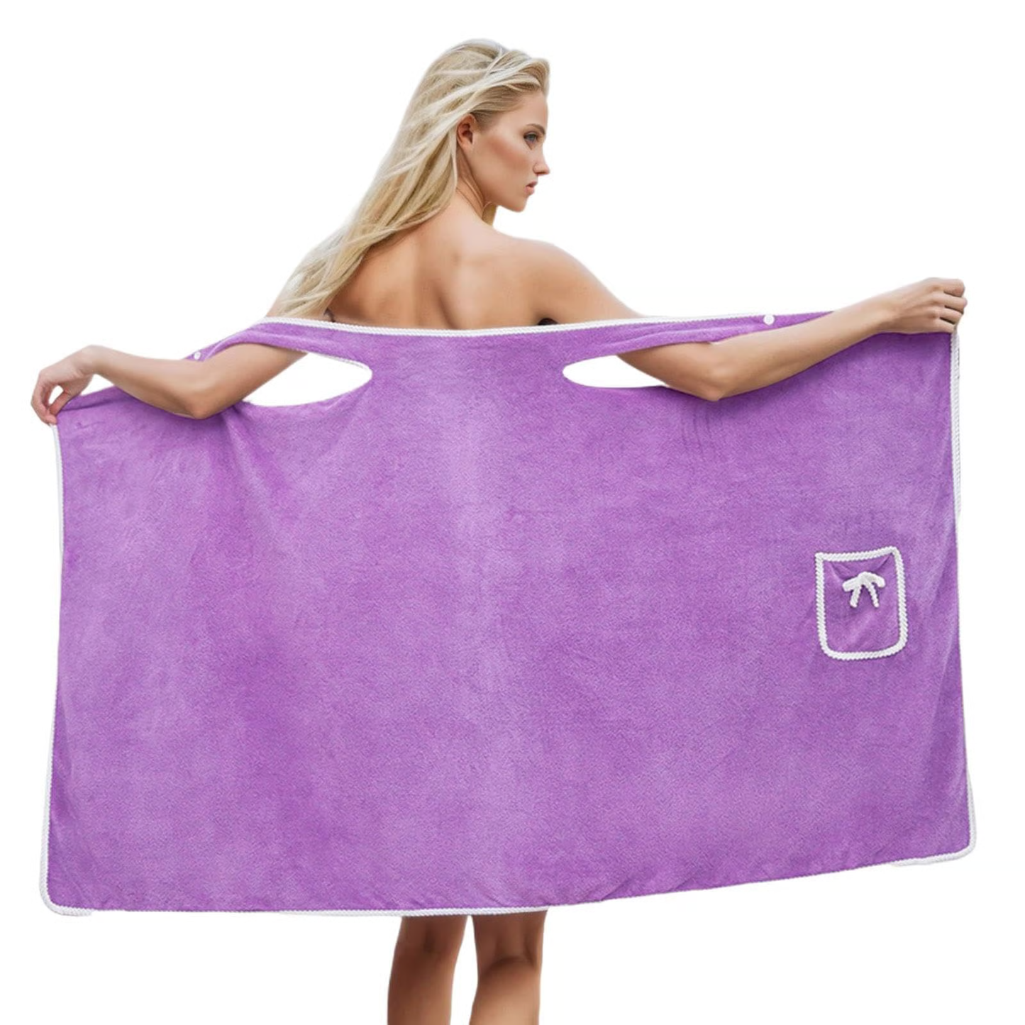 Plus Size Women's Wearable Shower Skirt