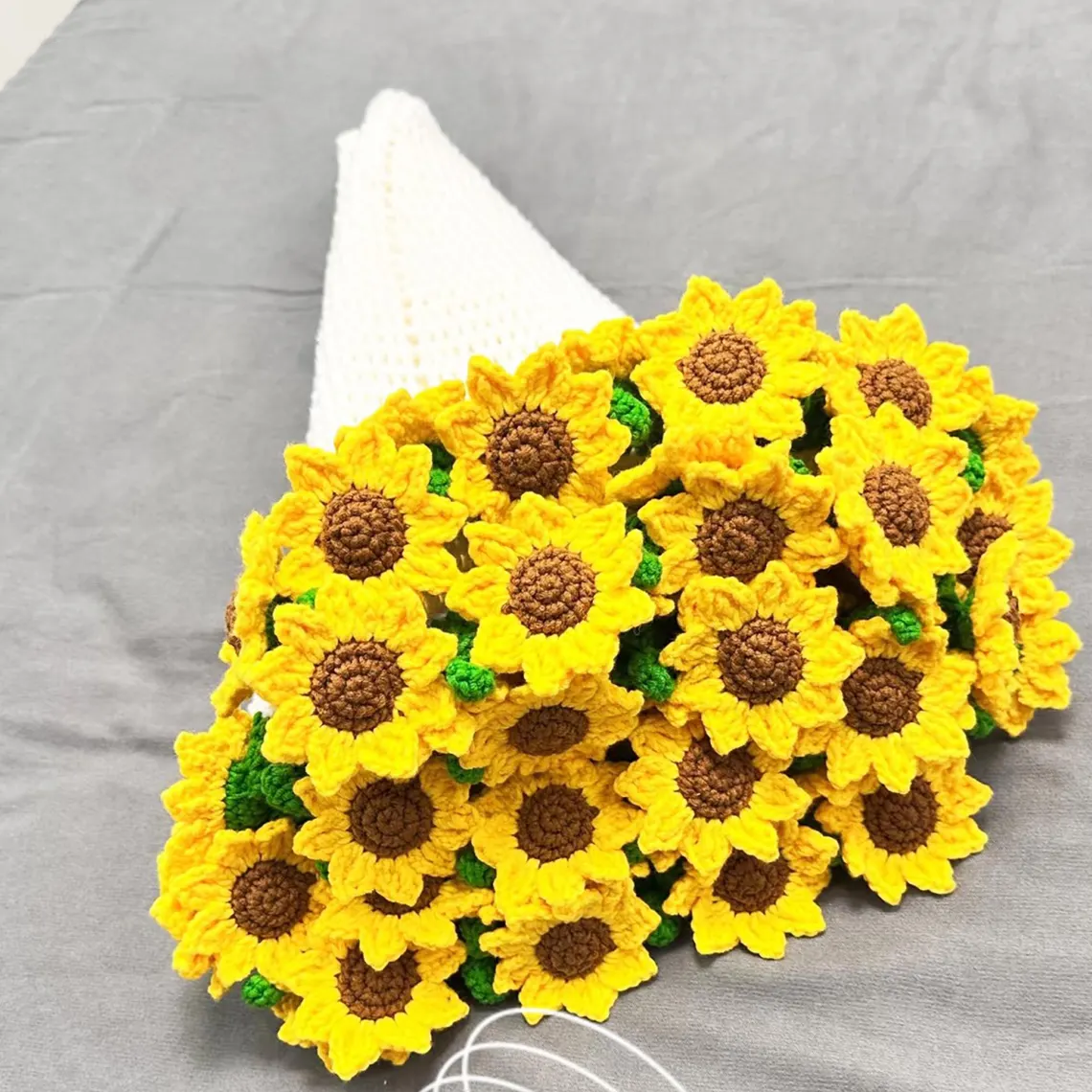 Early Bird Sale - Large Crochet Flower Bouquet Blanket