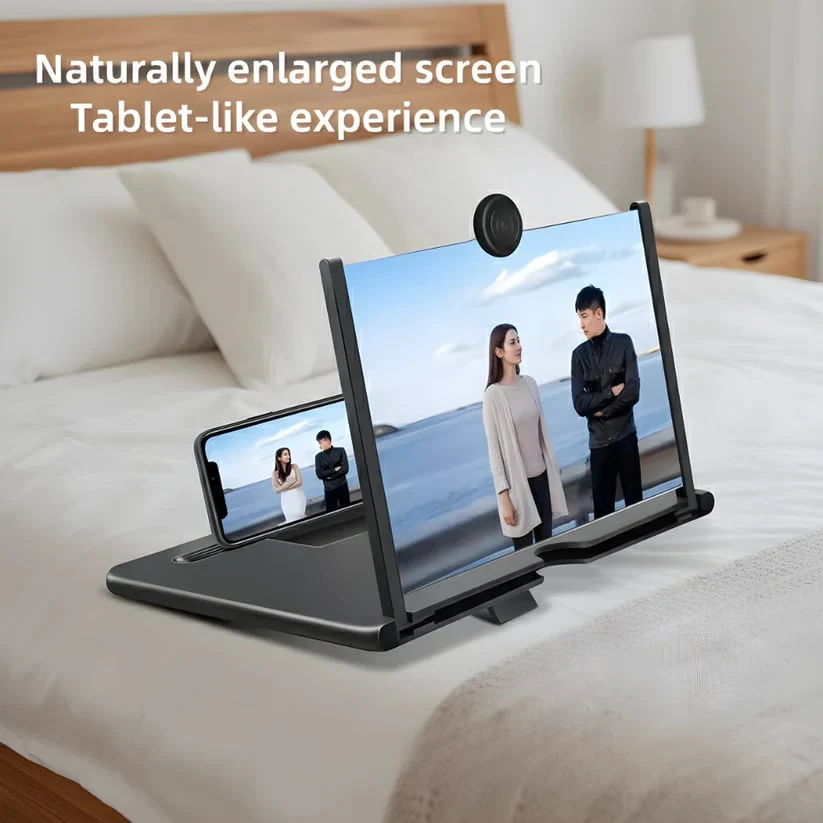 Mobile Phone Magnifier - Ultra-HD Screen Magnifier for Easy TV Viewing Orientation for Landscapes Use Eye Protection Full-Screen Mobile Phone Magnification