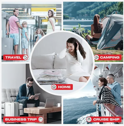 Cordless Travel Vacuum Storage Compression Bag