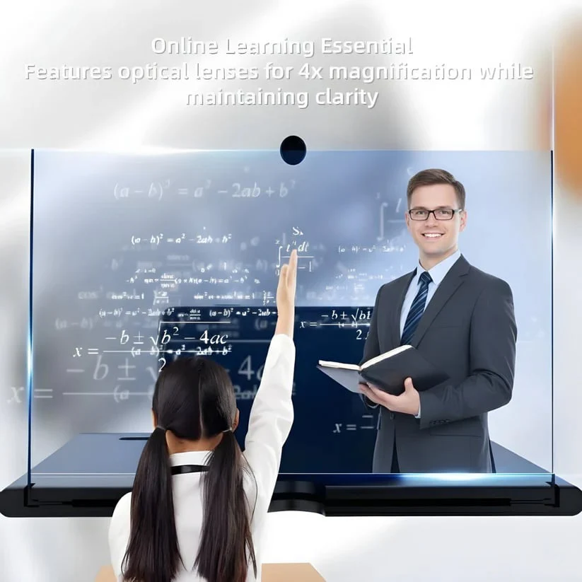 Mobile Phone Magnifier - Ultra-HD Screen Magnifier for Easy TV Viewing Orientation for Landscapes Use Eye Protection Full-Screen Mobile Phone Magnification