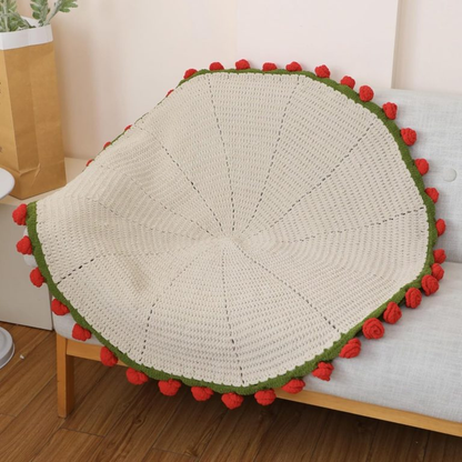 Early Bird Sale - Large Crochet Flower Bouquet Blanket